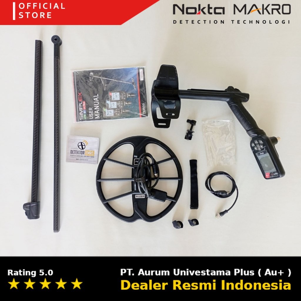 Metal Detector Nokta Makro Simplex Ultra Basic Resmi Second Metal Detektor Emas & Harta Karun Nokta 