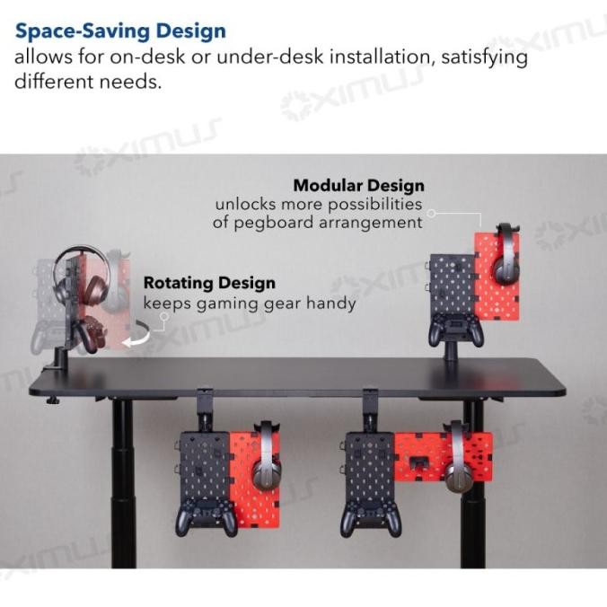 

Rak Papan Jepit Pegboard Holder Hanger Deskmount Gaming Oximus Gsd061 Original Dan Terpercaya