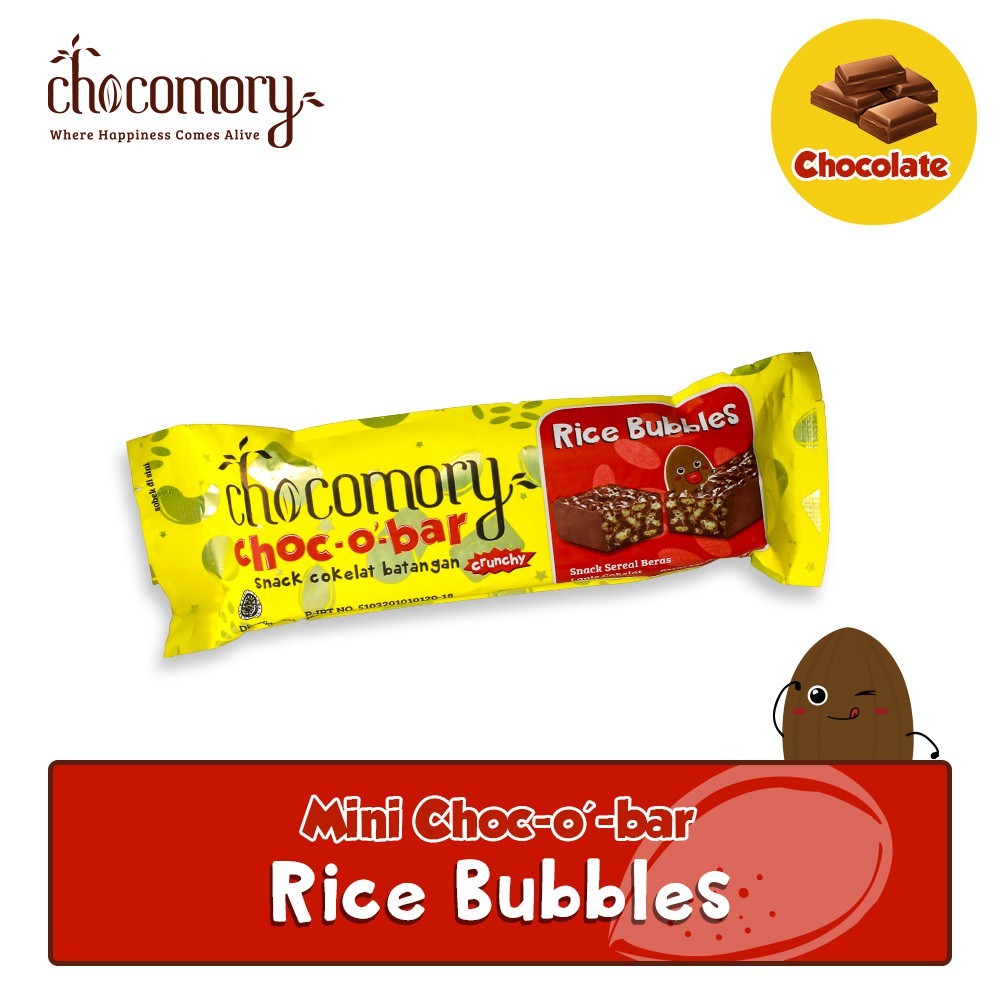 

Chocomory Mini Choco Bar Rice Bubble 35g