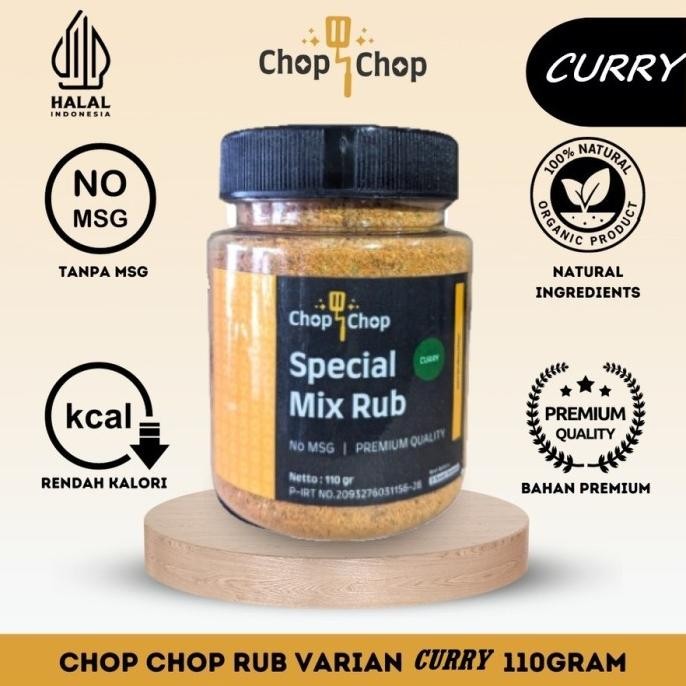 

Chop-chop Rub Spesial Mix Bumbu Marinasi Rendah Kalori (Untuk diet) KGS