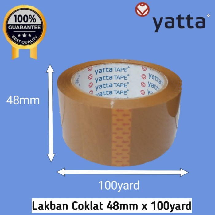 

TERBARU - Lakban Yatta Tape/Merah/Bening 100 Yard (Dust @ 72 Roll)