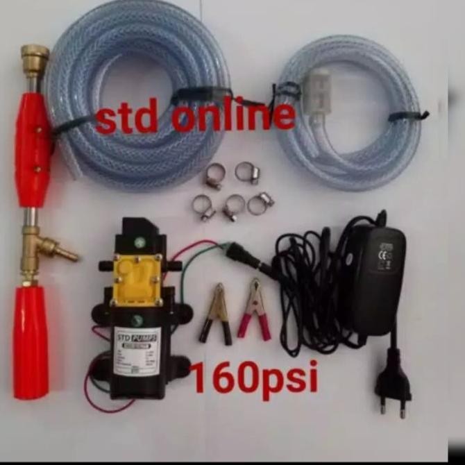 PAKET STEAM DC CUCI MOBIL MOTOR AC HIGH PRESSURE JET CLEANER
