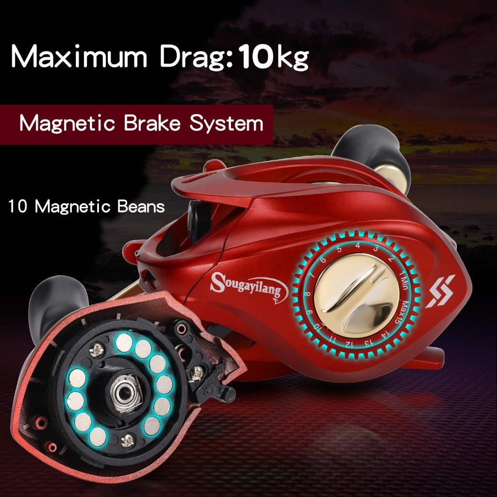 BEST SALE DAIWA BC Reel 1 Set, Reel BC Gulungan Pancing, Joran Pancing Casting, Reel Pancing Baru