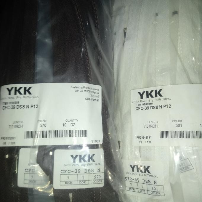 

TERMURAH - Grosir Resleting CFC ukuran 17cm(7") per pak isi (10dzn)