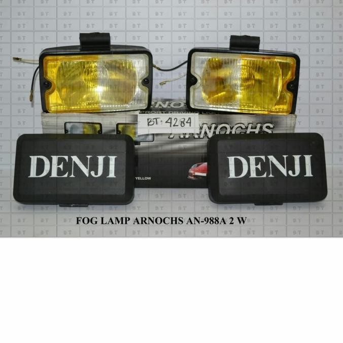 BEBAS ONGKIR - Fog Lamp Lampu Petak Dua Warna Denji Dengan Tutup