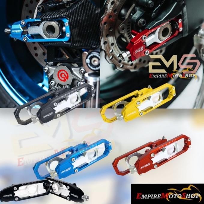 Produk Berkualitas Kendmoto Chain Adjuster Zx6R Zx 6 R Zx636 Zx10R Zx 10 R Setelan Rantai