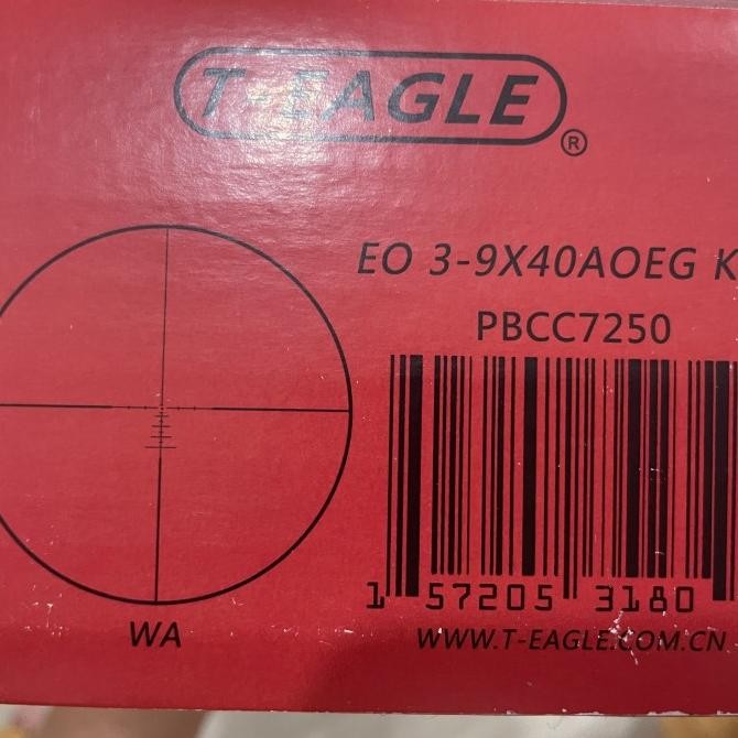 Sale T Eagle 3-9X40 Aoeg Kn Bonus Sunhide Pakai Lampu