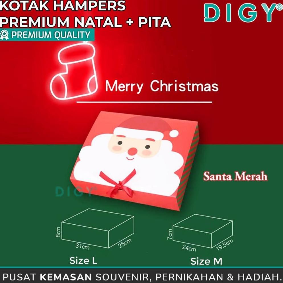 

Beli 2 Lebih Murah Kotak Hampers Premium Natal + Pita Uk M= 24X 19.5X 7 Cm/Set Natal Christmas Dus Eflud/ Box Hampers Kue Kering / Kotak Hampers Premium Natal + Pita/Kotak Bingkisan Asli
