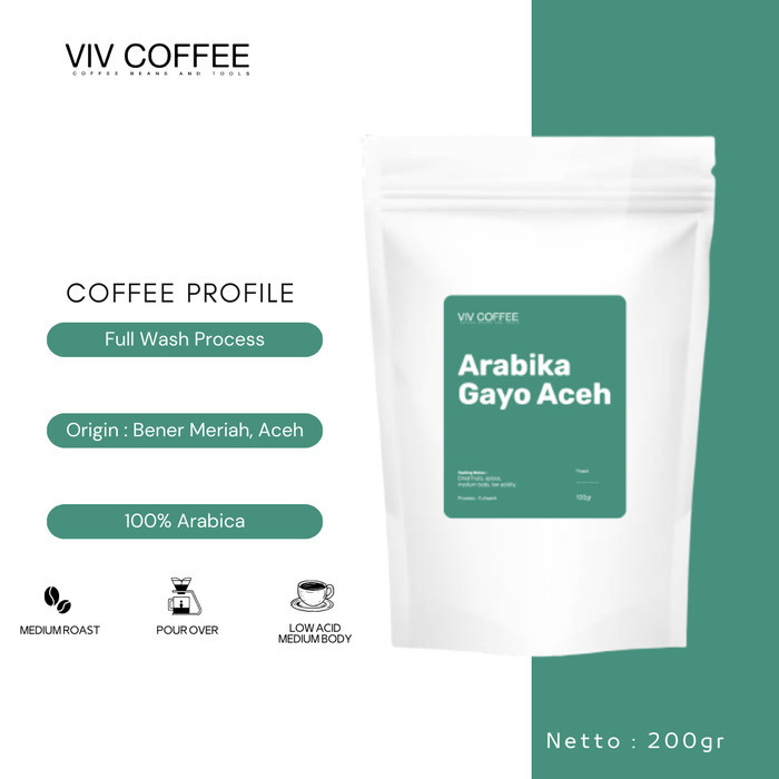 

Kopi Arabika Aceh Gayo - Single Origin Aceh Gayo 200Gr
