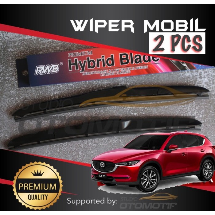 WIPER MAZDA CX5 CX 5 RWB HYBRID GRAPHITE 2 PCS
