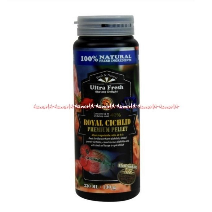 

Ultra Fresh Royal Cichild Premium Pellet 230ml Pelet Makan Anak Ikan