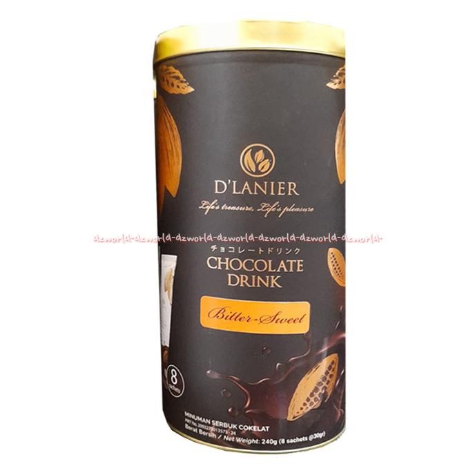 

D'Lanier Chocolate Powder Drink Bitter Sweet 30g 8Sache Dlainer Coklat