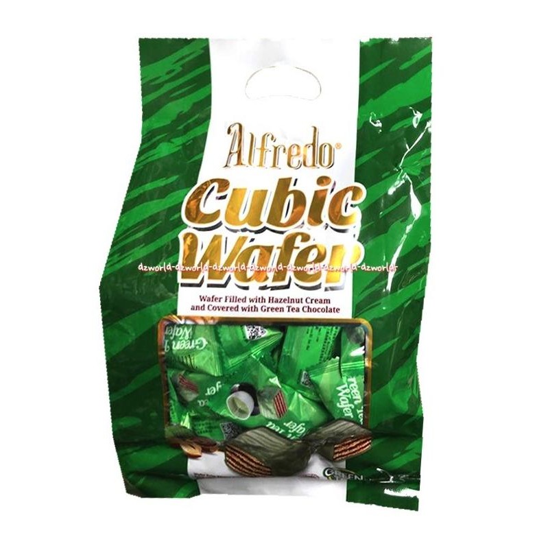 

Alfredo Cubic Wafer 270g Snack Wafer Isi Coklat Kacang Green Tea Macha