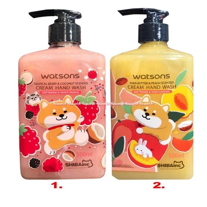 

Watsons Cream Hand Wash 600m Shea Butter Peach Sabun Wangi Buah Watson