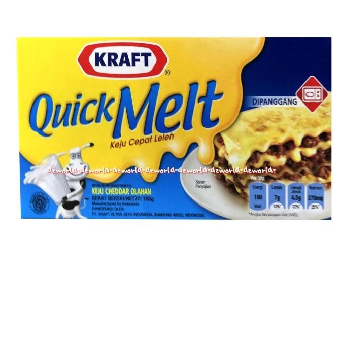 

Kraft Quick Melt Keju Cepat Leleh 165gr Cheese Chedar Kraft