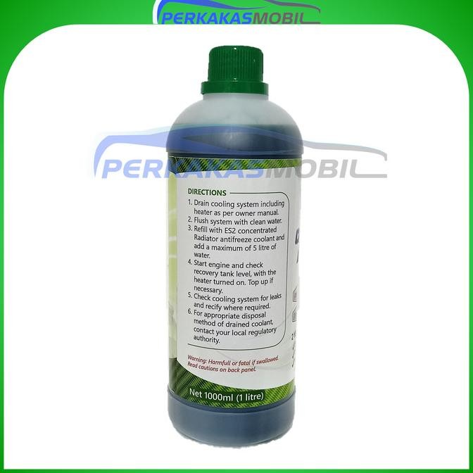 Konsentrat Biang Air Radiator Hijau ES2 isi 1 Liter 1000ml Coolant