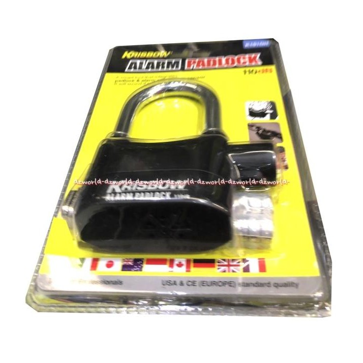 

Krisbow Alarm Padlock K101DH Gembok Dengan Alarm Bunyi