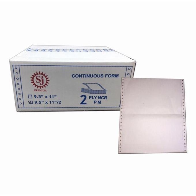 

BEBAS ONGKIR - Kertas Continuous Form SJ 9.5 x 11 / 9.5 x 11.2 2 ply