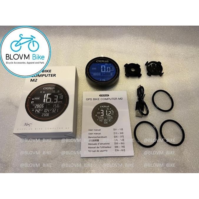 Cycplus M2 Speedometer GPS Sepeda Cycling Computer WIRELESS 4.0 ANT+
