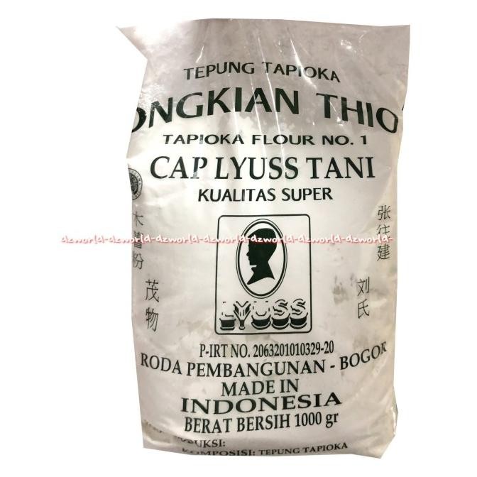 

Tepung Tapioka Ongkian Thio Cap Iyuss Tani 1000gr 1kg