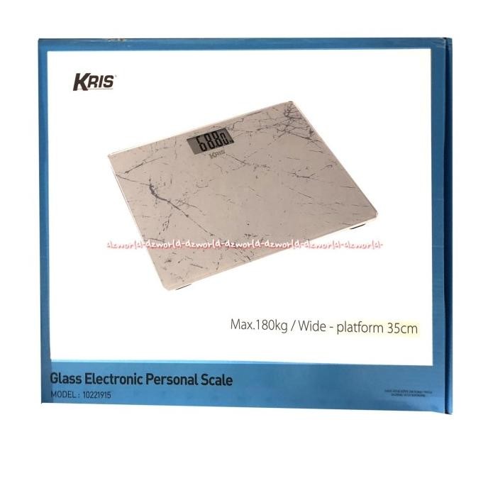 

Kris Glass Electronic Personal Scale Timbangan Badan Digital Max 180kg
