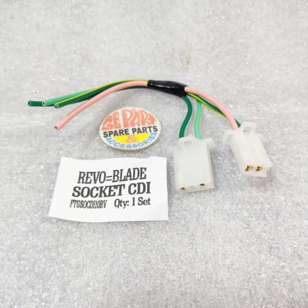 Kabel Soket Socket Cdi Honda Revo 110 absolute Blade Limited Item Barang Langka Spare Part Motor Kla