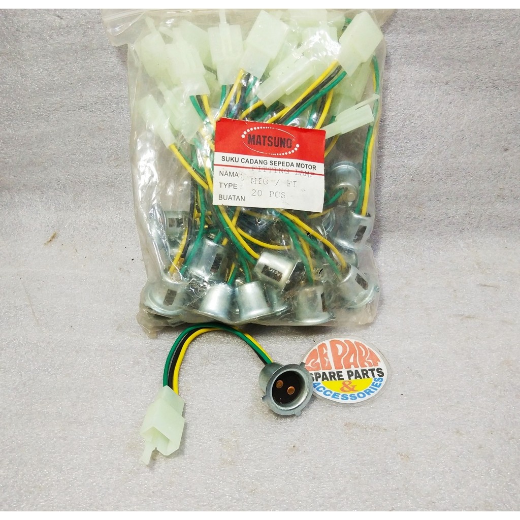 Fiting lampu depan F1ZR F1 Vega Soket Cop Bohlam depan Limited Item Barang Langka Spare Part Motor K