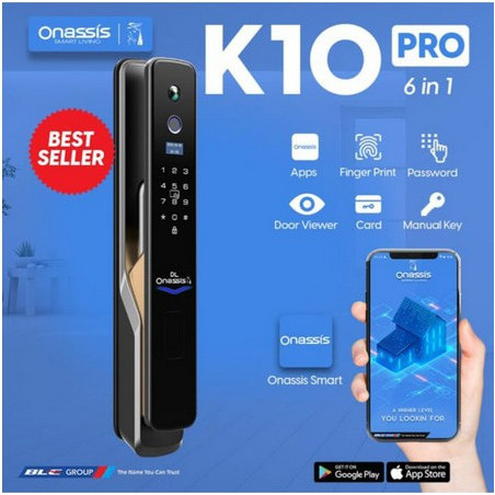 TERBARUUU Onassis K10 Pro Smart Lock Dengan Viewer