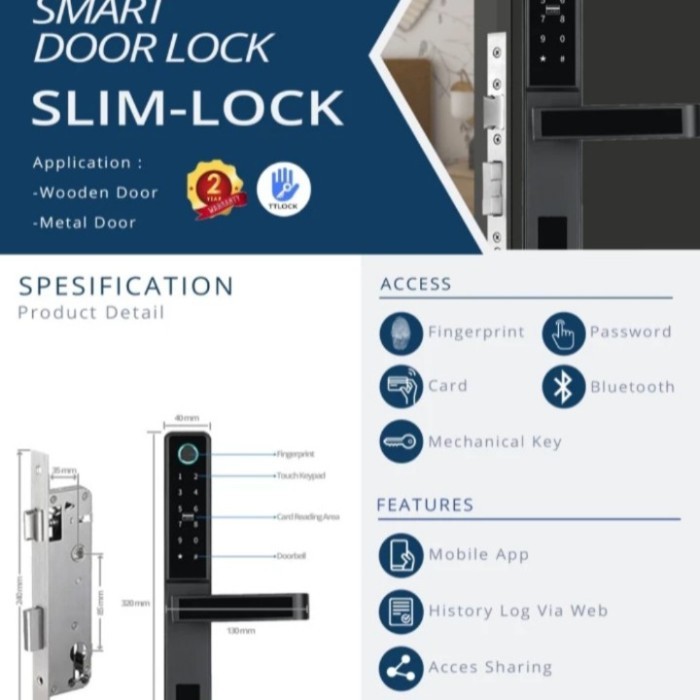 TERBARUUU SEYVEN SL-LOCK SEYVEN SMART HOME , SMART DOOR LOCK , SMART ALARM