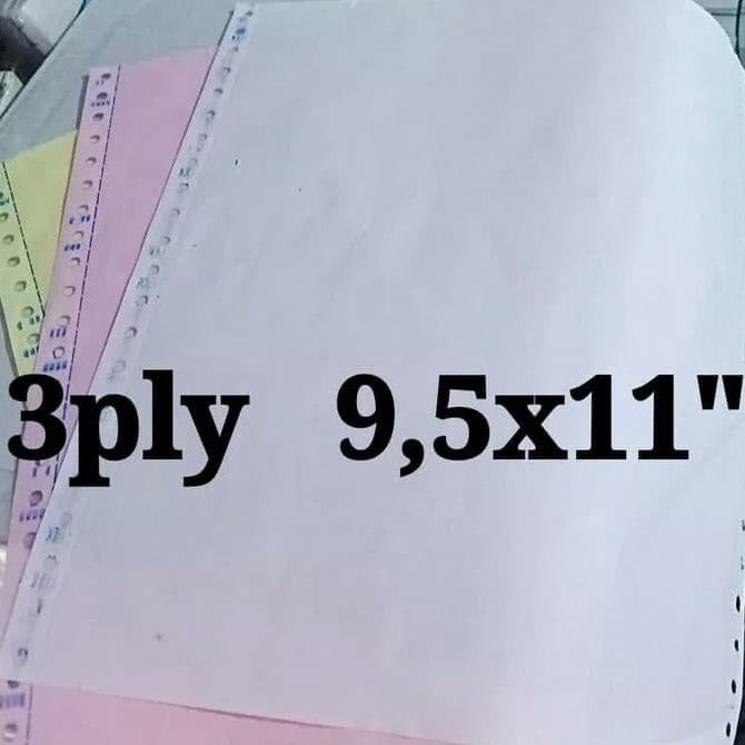 

Kertas 3ply continuous form 9.5x11inch isi 500set