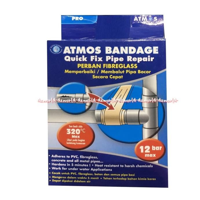 

Atmos Bandage Quick Fix Pipe Repair Perban Fibreglass Untuk Pipa Bocor