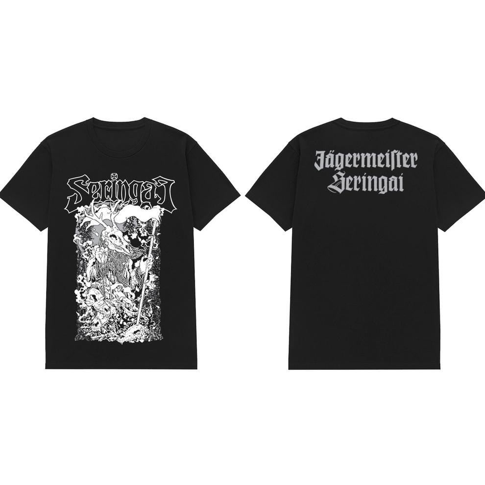 Gratis Ongkir Rockerstar T-Shirt Band Seringai X Jagermeister Original