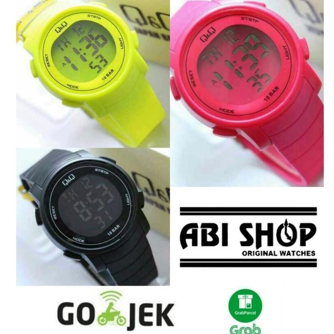 Jam Tangan Pria & Wanita Qq Q&Q M122 Original M 122 Hitam