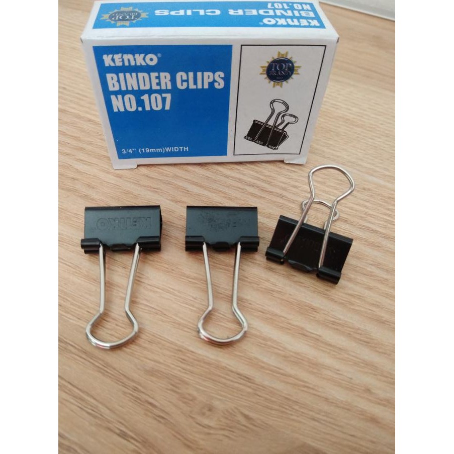 

Best Seller Binder clip no 107 / penjepit nota / penjepit bon / clip kertas