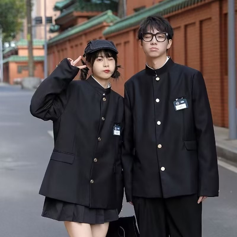 Seragam Dk Seragam Zhongshan Pria M-3XL Gaya Jepang Seragam Sekolah Siswa Berdarah Panas JK Pria Wan