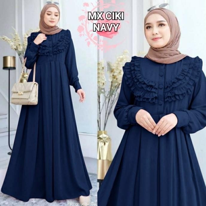 MAXI GAMIS CIKI DADA RUMBAI SHAKILA STRETCH MELAR BUSUI REAL PIC