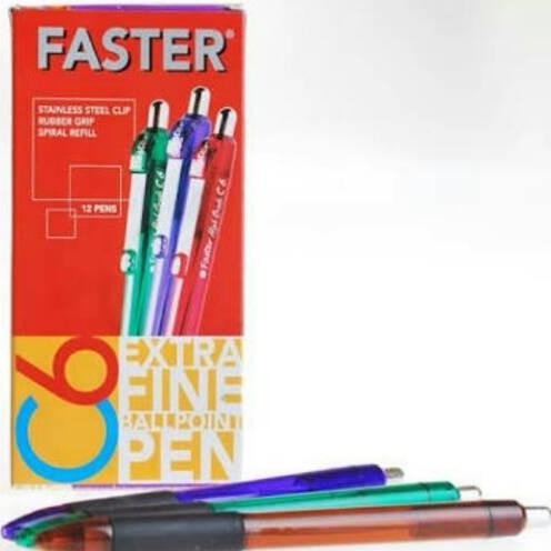 

Top sale Pulpen Faster C6 warna hitam