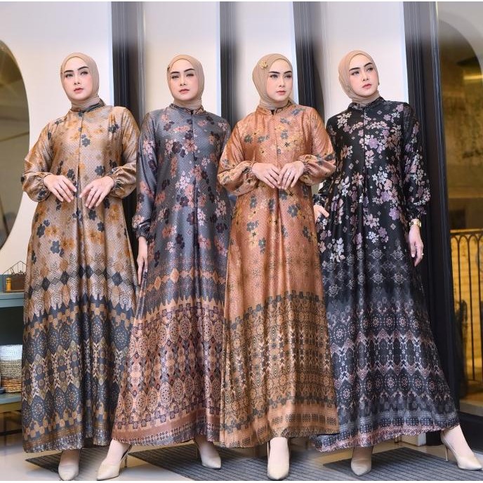 GAMIS SUTRA IMPORT // GAMIS MOTIF TERBARU // GAMIS MEWAH