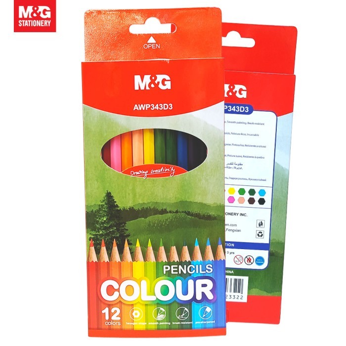 

BS968 Color Pencil Hexagonal M&G / M&G Pensil 12 Warna FREE ONGKIR
