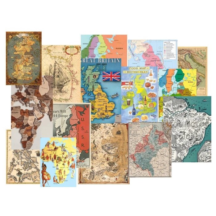

ZB960 Journal Background Paper - Kertas Background Tema Vintage Maps (10pcs) SALE
