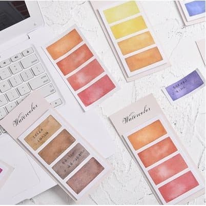 

FU206 Watercolor Sticky Notes (80pcs) TERBARU