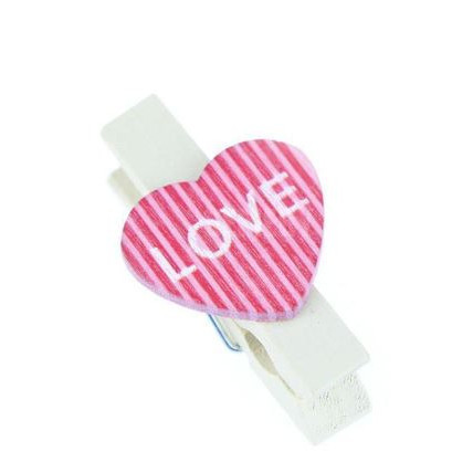 

NW302 Penjepit Kayu Mini Motif Love Letter #02 (5pcs) PROMO