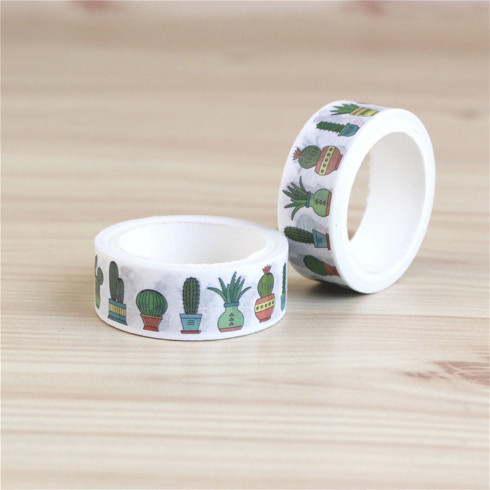 

ZU364 Japanese Washi Tape - Cactus Pattern 1,5cmx5cm SALE