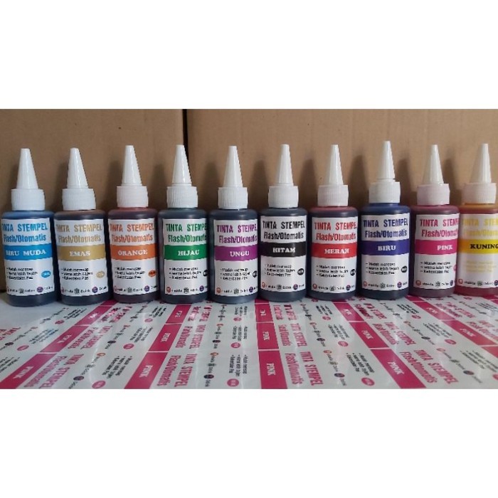 

MJ- REFIL TINTA STEMPEL FLASH UK 100ML ALL WARNA