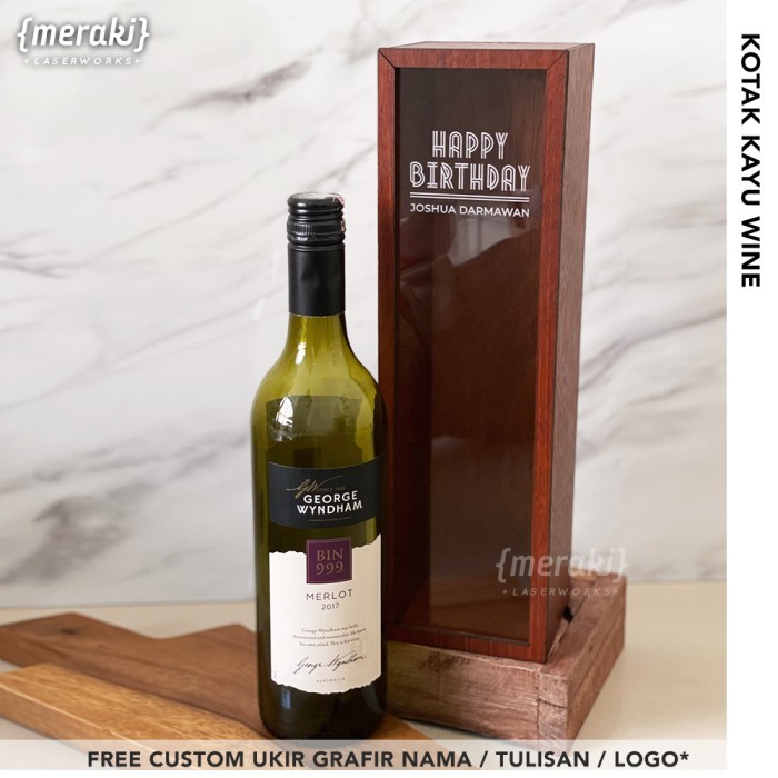 

Kotak Wine Kayu / Kotak Hampers Box Wine /Kotak Kado Wine Gift Box