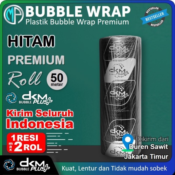 

Plastik Bubble Wrap Roll Hitam 125cm x 50m Premium / Buble Wrap DKM+