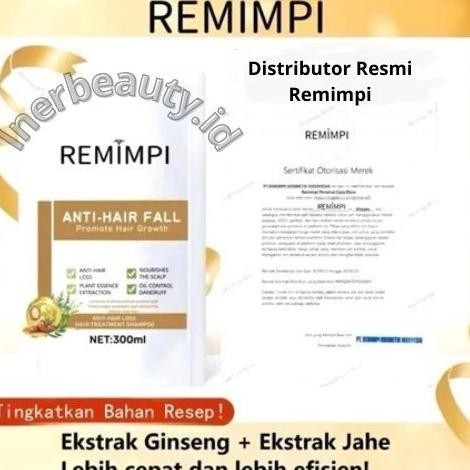 REMIMPI Shampo Anti Hair Fall Penumbuh Rambut Official Store Original