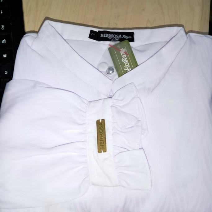 GAMIS EMBOS PUTIH SYAR'I PREMIUM-GAMIS PUTIH SYAR'I ELEGAN-GAMIS HAJI