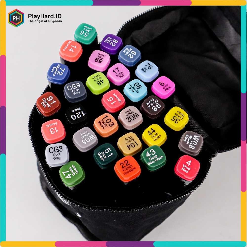 

Spidol Dual Side Fine Art Marker 30 Color - Multi Warna