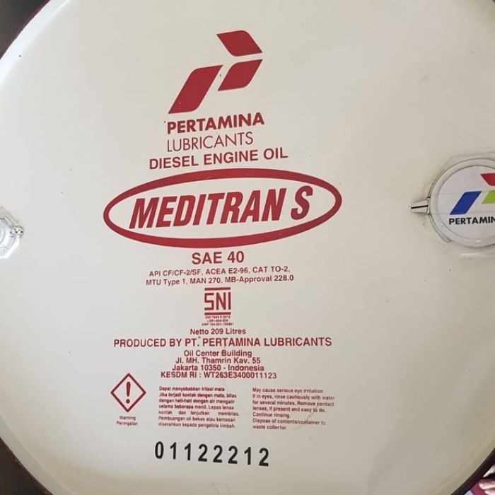 Jual Oli Meditran / Pertamina / Oli Pertamina Meditran S Sae 40 / Meditran S Sae 40